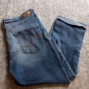 Levi Strauss‎ Signature Modern Capri Jeans Women's Size 14 W32 Cropped Denim